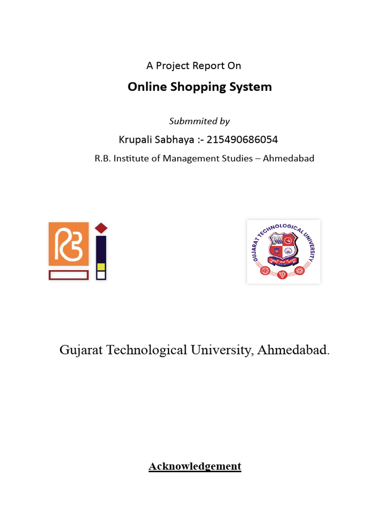 Online Shopping System | PDF | Online Shopping | E Commerce