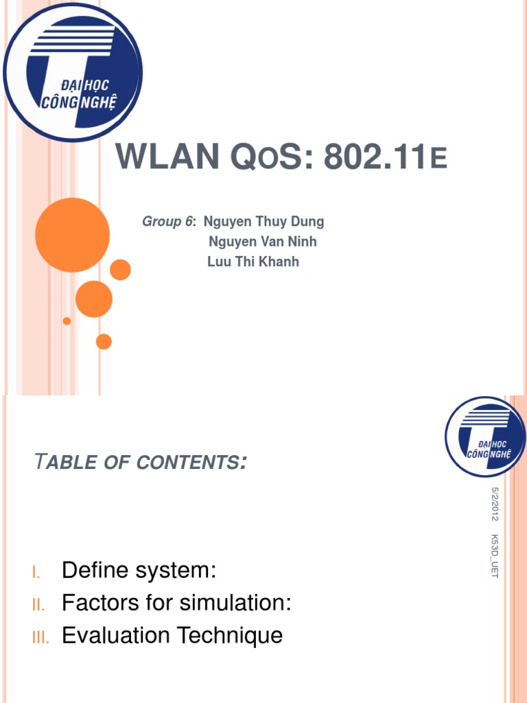 WLAN QoS Simulation: 802.11e EDCF | PDF