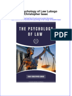Ebook The Psychology of Law Lubogo Christopher Isaac Online PDF All Chapter