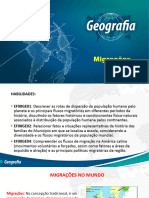 6 - Dispersão Da População Mundial e Migrações