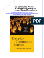 Full Ebook of Everyday Community Practice Principles and Practice 1St Edition Amanda Howard Margot Rawsthorne Online PDF All Chapter