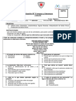 Evaluación de Proceso Unidad 2 Género lírico Séptimo básico.