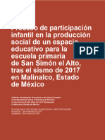 Proceso de Participación Infantil en La Producción Social de Un Espacio Educativo