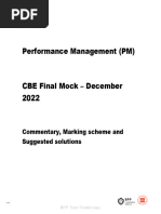 ACCA Performance Management (PM) Dec 22 As