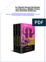 Full Ebook of Gemini Sister Sleuths Boxed Set Books 1 3 Paranormal Women S Midlife Fiction 1St Edition Amorette Anderson Online PDF All Chapter