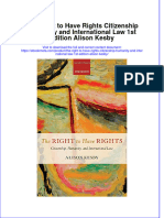 Ebook The Right To Have Rights Citizenship Humanity and International Law 1St Edition Alison Kesby Online PDF All Chapter