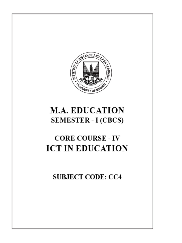 ICT MA Education. | PDF | Educational Technology | Information Technology