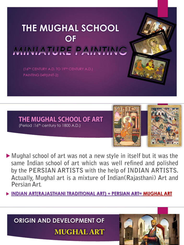 Characteristics of Mughal Miniature Art | PDF | Mughal Empire