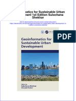 Full Ebook of Geoinformatics For Sustainable Urban Development 1St Edition Sulochana Shekhar Online PDF All Chapter