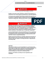 Final Drive Lubrication Pressure Test M010984906