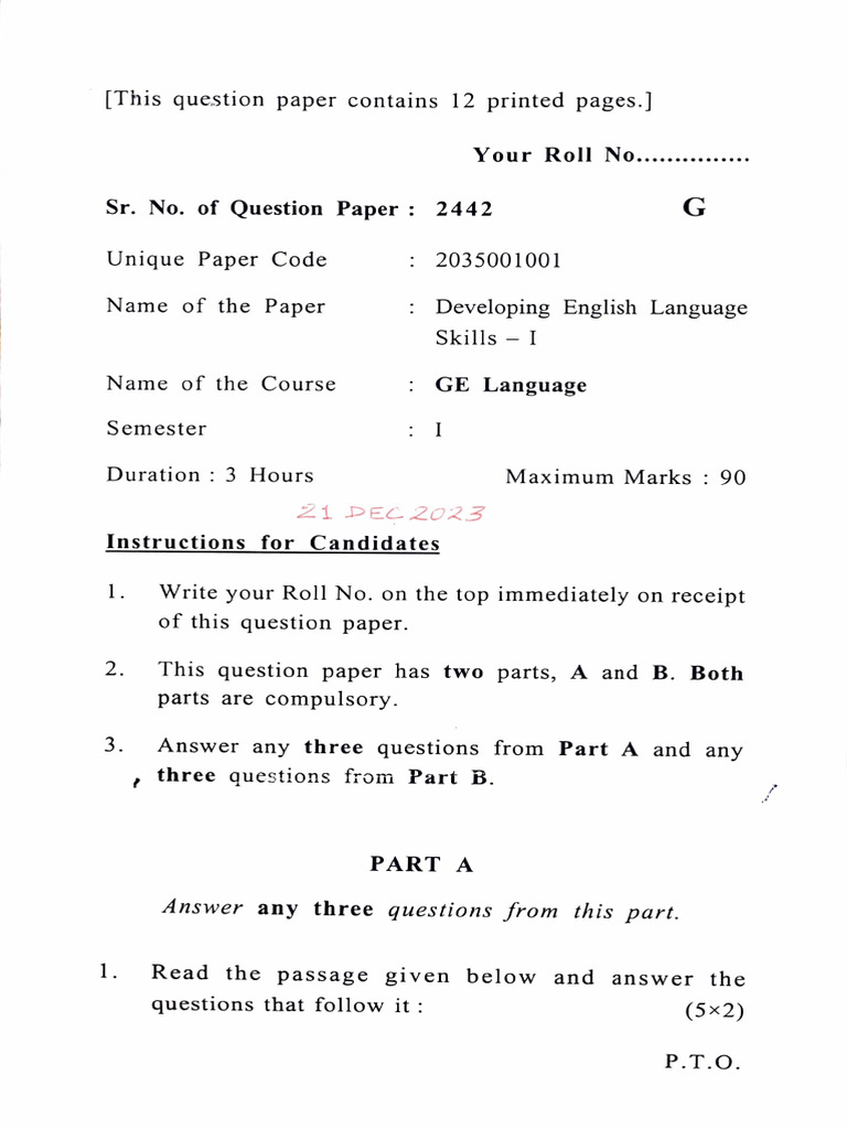 DLS - I Paper of 23 Dec 2023 | PDF | Loans | Banks