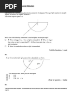 4 Refractive Index and Critical Angle