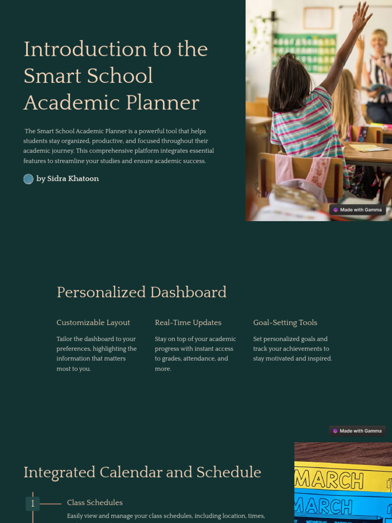 Introduction To The Smart School Academic Planner | PDF | Analytics ...