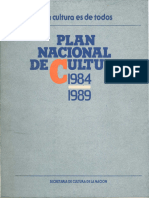 Plan nacional de cultura 1984-1986