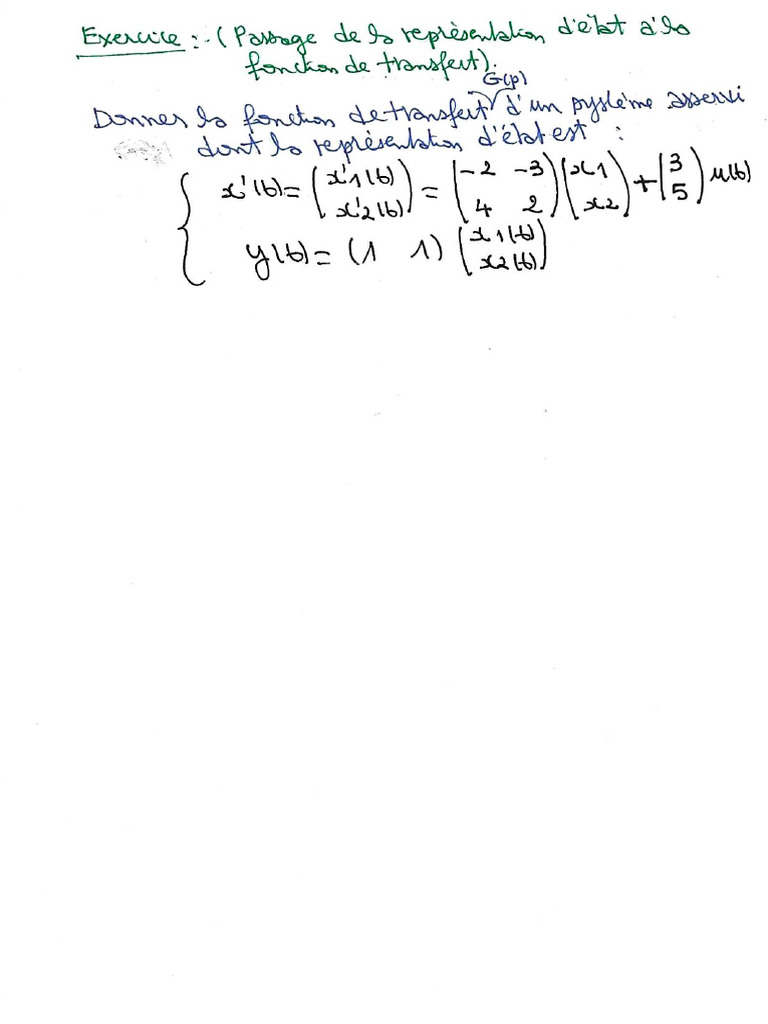 TD Matrice Transition Avec Correction | PDF