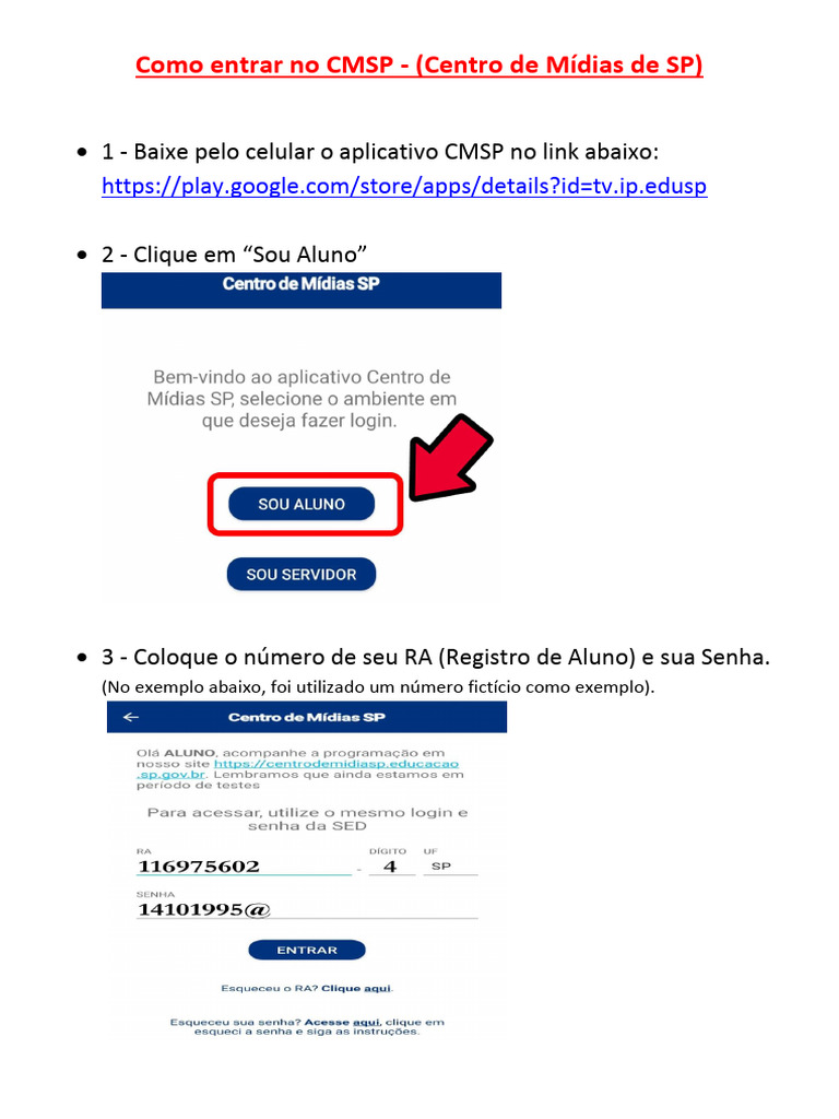 CMSP Tutorial Manual | PDF
