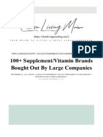 100+ Supplement-Vitamin Brands Bought Out by Large Companies - Clean Living Mom 2
