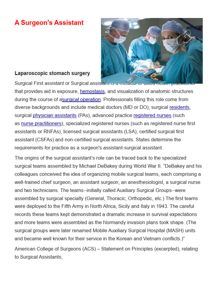 Surgical Instrument PDF Surgery Health Care