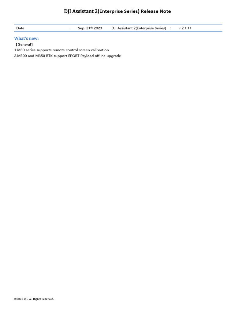 DJI Assistant 2 Enterprise Updates | PDF | Software Engineering ...