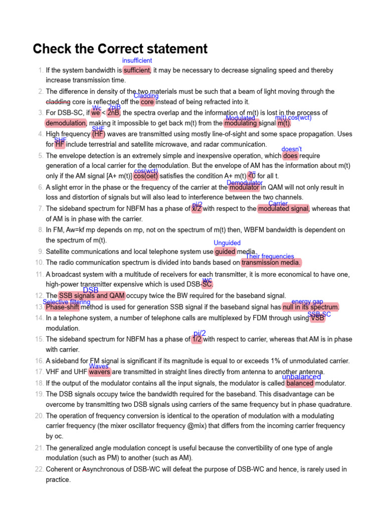 Communication System Modulation Techniques | PDF | Transmission Medium ...
