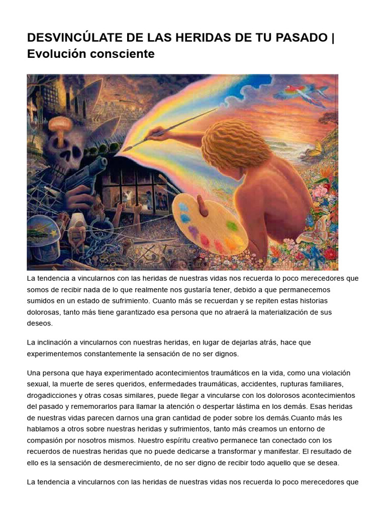 Supera tus heridas del pasado | PDF | Amor | Sufrimiento
