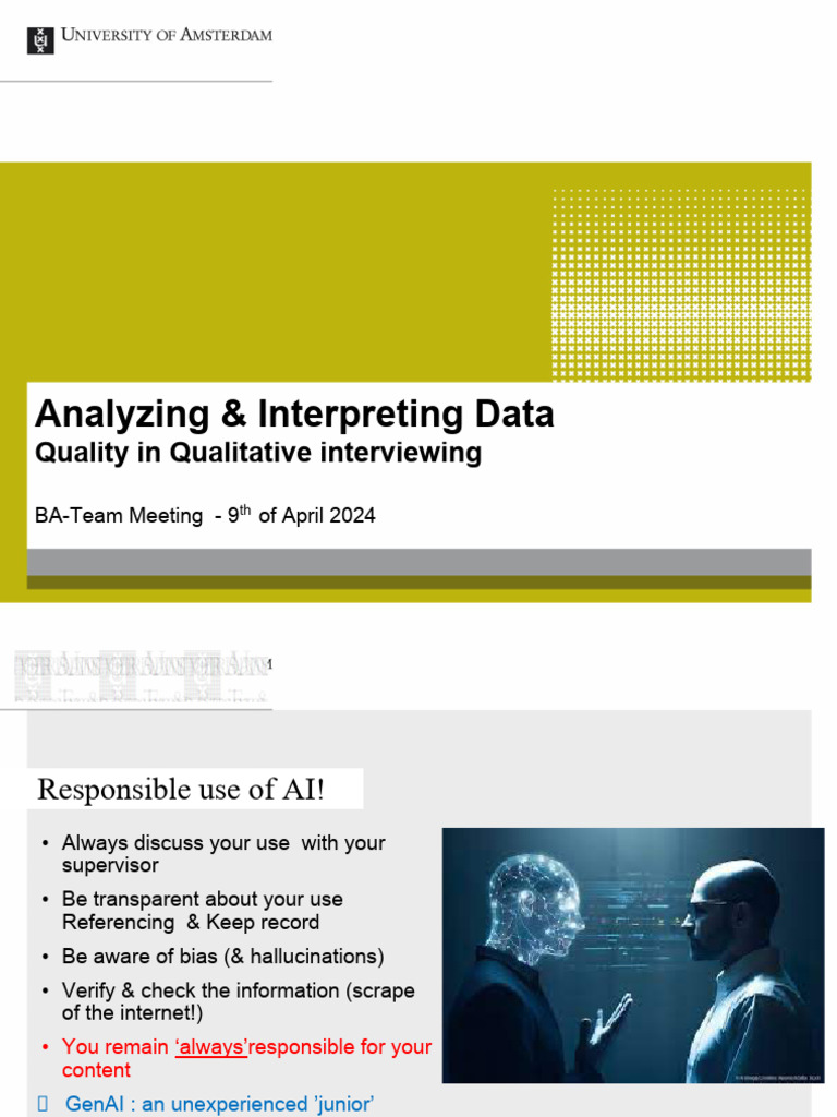 Presentation Peter Framework and Methods | PDF | Qualitative Research ...