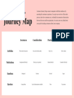 Pink Photo Customer Journey Map Chart