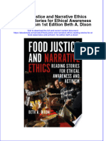 Full Ebook of Food Justice and Narrative Ethics Reading Stories For Ethical Awareness and Activism 1St Edition Beth A Dixon Online PDF All Chapter