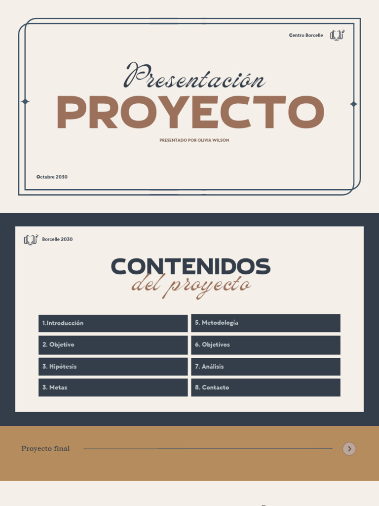 Presentación Propuesta de Proyecto Final de Investigación | PDF