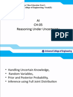 AI CH:05 Reasoning Under Uncertainty: Universal College of Engineering, Vasai (E)