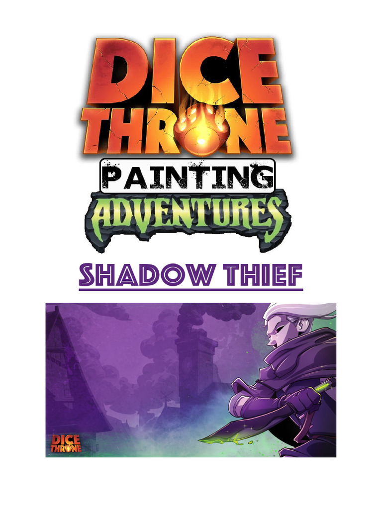 Dice Throne Painting Adventures Shadow Thief PDF