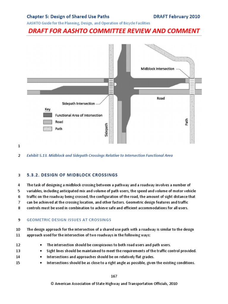 Draft Bike Guide Feb 2010 (Dragged) | PDF | Pedestrian Crossing | Traffic