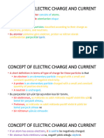 Ders 7 CONCEPT OF ELECTRIC CHARGE AND CURRENT