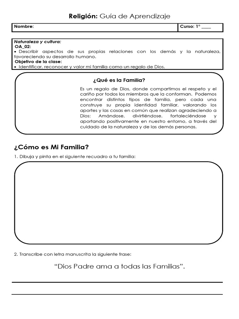 Mi Familia: Un Regalo de Dios | PDF