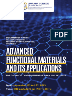 FDP On Advanced Functional Materials and Applications-Sept 2023