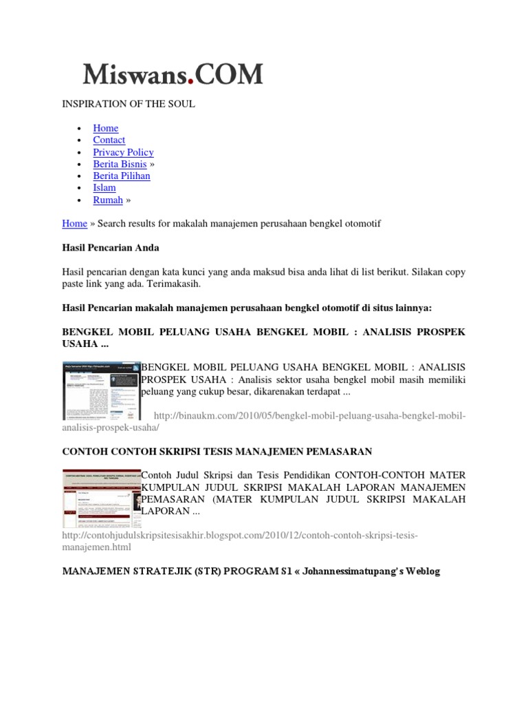 Contoh Judul Skripsi R D Pendidikan Terkait Pendidikan