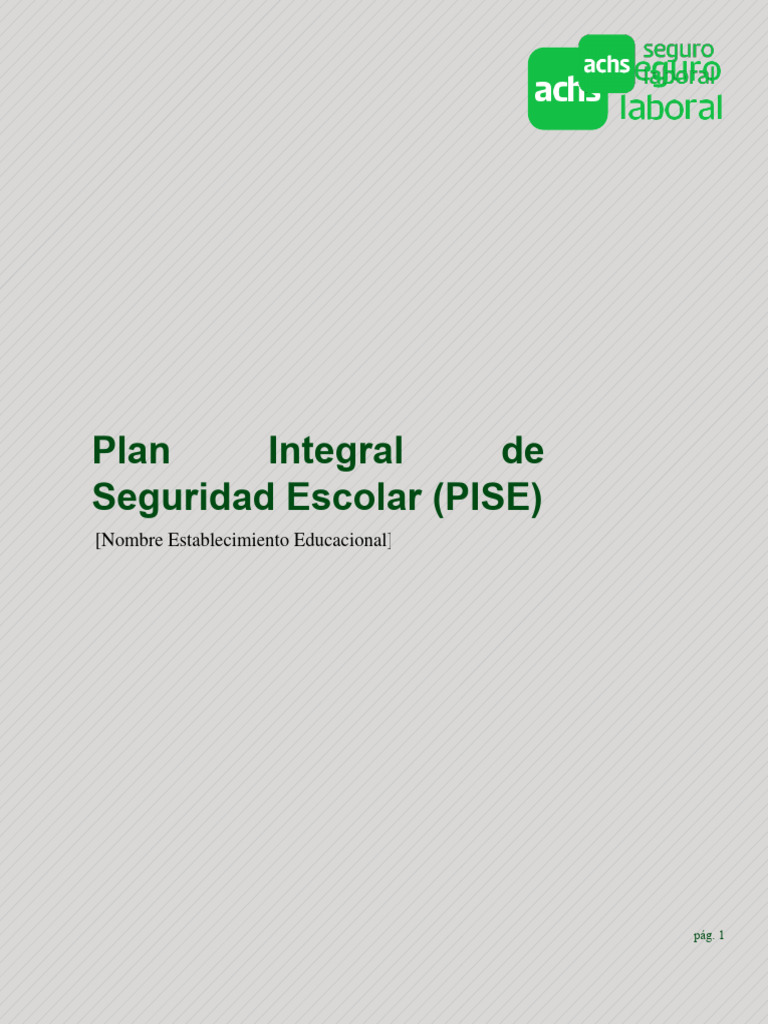 Plan de Seguridad Escolar Integral | PDF | Riesgo | Planificación