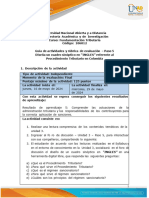 Guía de Actividades y Rúbrica de Evaluación - Paso 5 - Diseña Una Presentación Del Procedimiento Tributario en Colombia