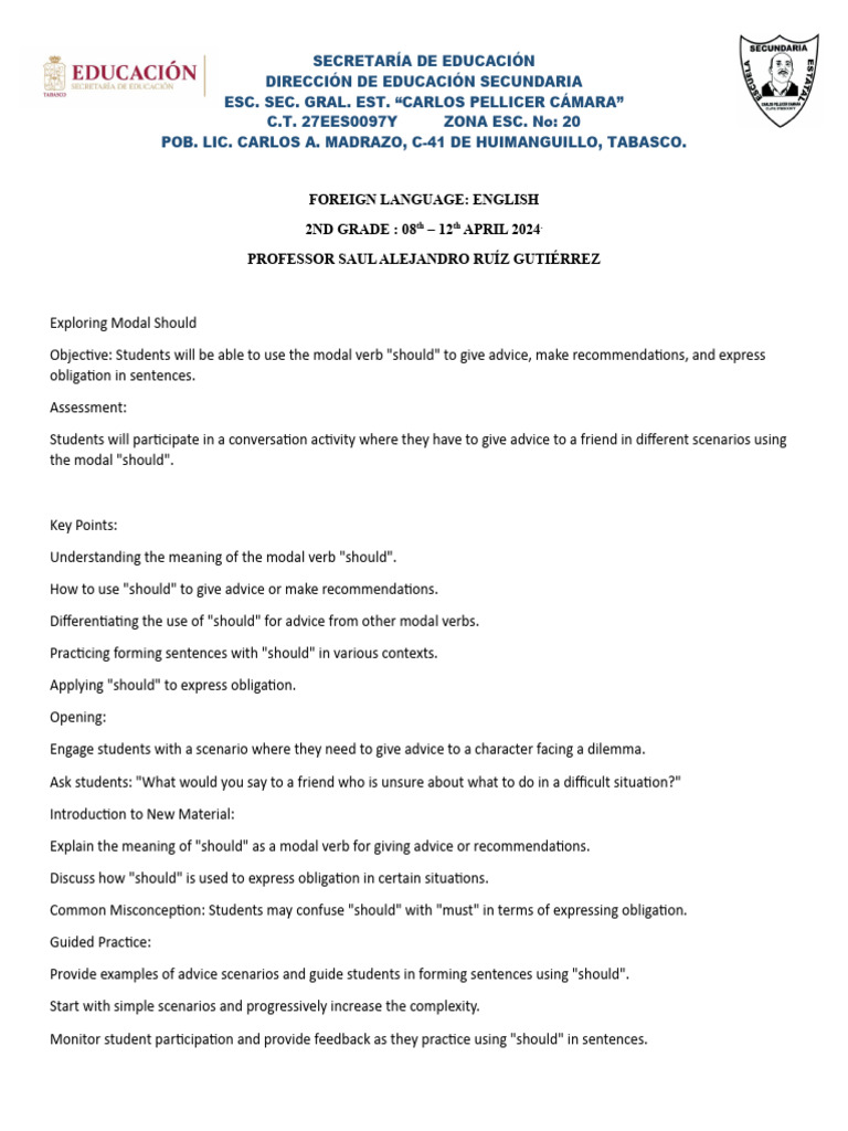Lesson Plans 2nd Grade 15 Week | PDF | Human Communication | Linguistics
