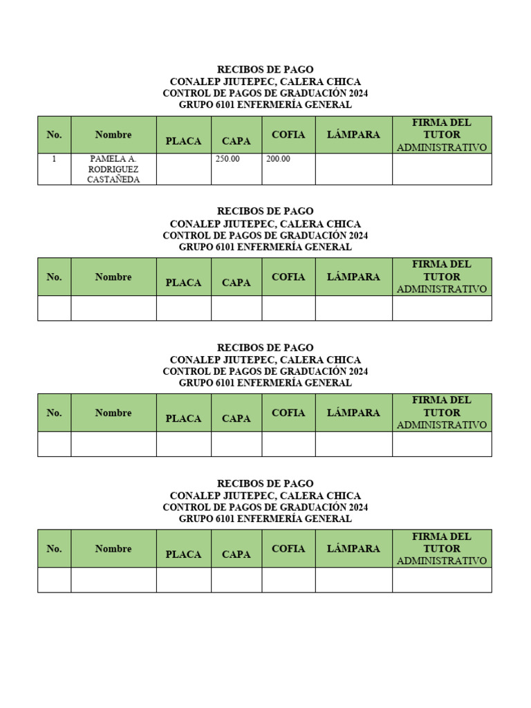 RECIBOS DE PAGO | PDF