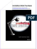 Full Marketing 3Rd Edition Elliott Test Bank Online PDF All Chapter