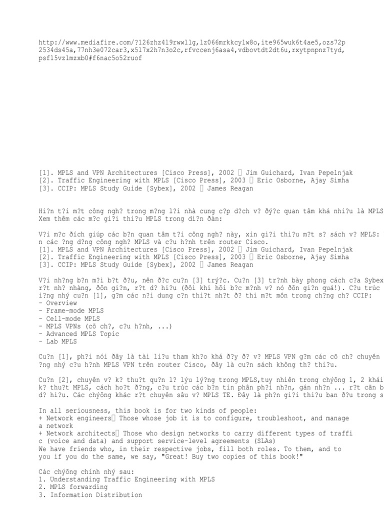 Sach Mpls Multiprotocol Label Switching Networking