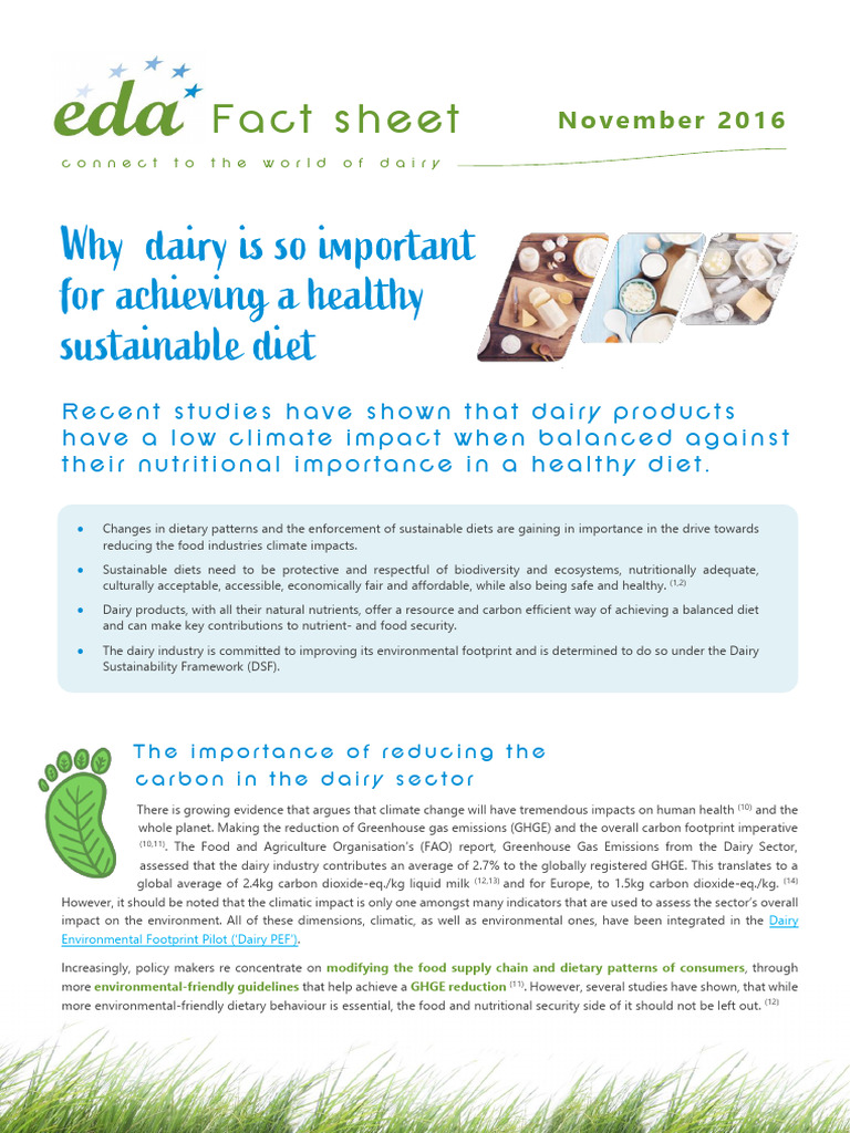 EDA Nutritional Fact Sheet NFS Carbon Footprint and Nut | Download Free ...