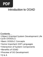 Introduction To OOAD - L1