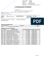 Orden de Mantenimiento N°500540127: Operaciones/suboperaciones