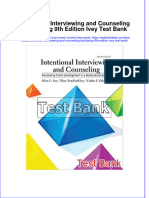 Full Intentional Interviewing and Counseling Facilitating 9Th Edition Ivey Test Bank Online PDF All Chapter