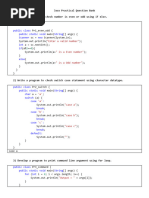 Java Answer Practical