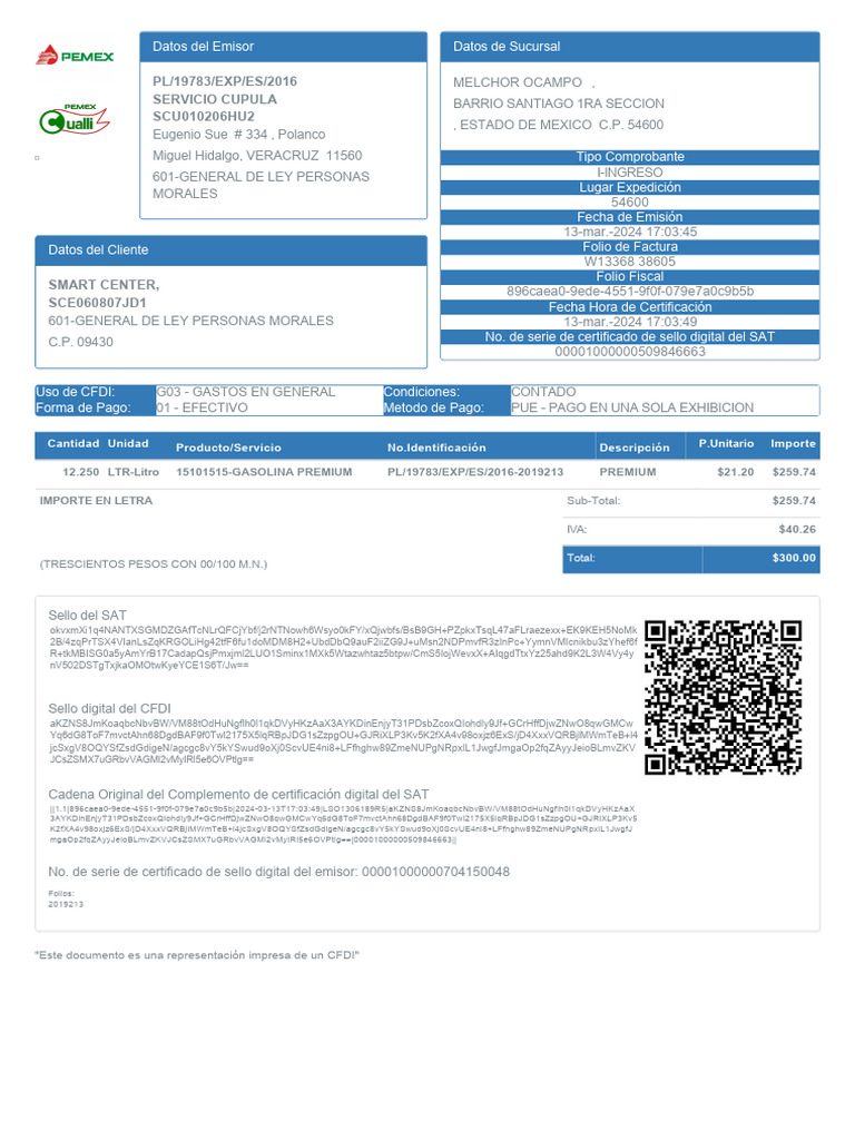 Factura W13368 38605 | PDF