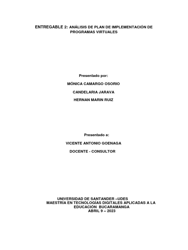 Entregable 2 analisis de plan de implementacion de programas virtuales