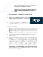 ATIVIDADE DE REVISÃO DE SEMIOLOGIA - EXAME FÍSICO GERAL